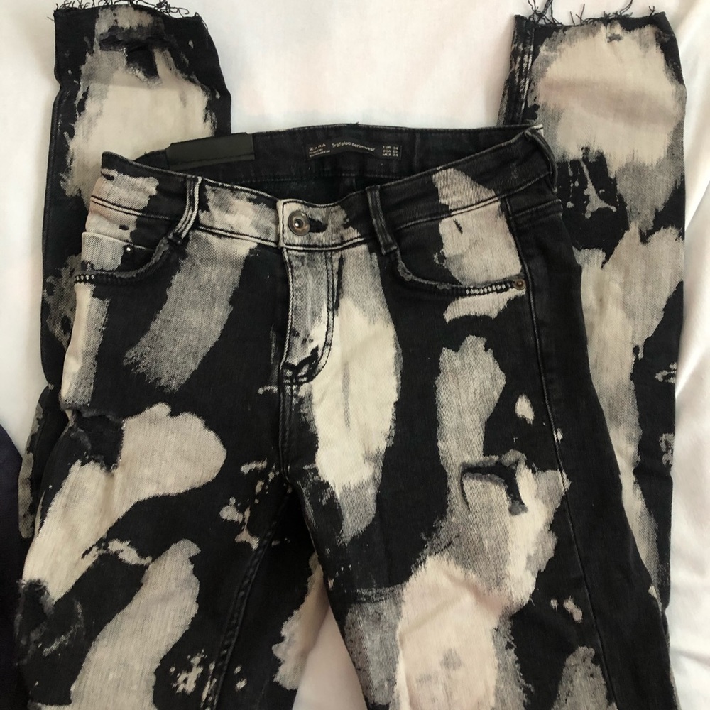 ZARA paint splattered pants